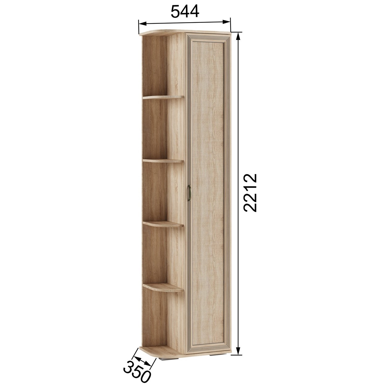 фото шкаф торцевой лш-26 ливорно