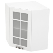 Шкаф верхний угловой со стеклом ШВУС 590 Прага-СМ Шкаф верхний угловой со стеклом ШВУС 590 Прага-СМ