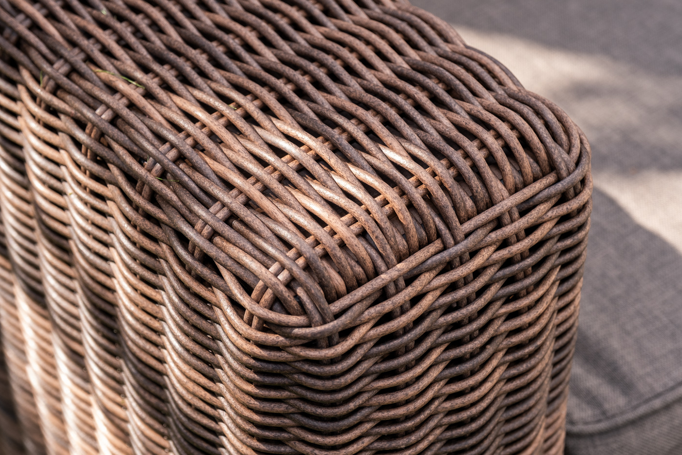 фото "боно" лаунж-зона из искусственного ротанга, цвет коричневый