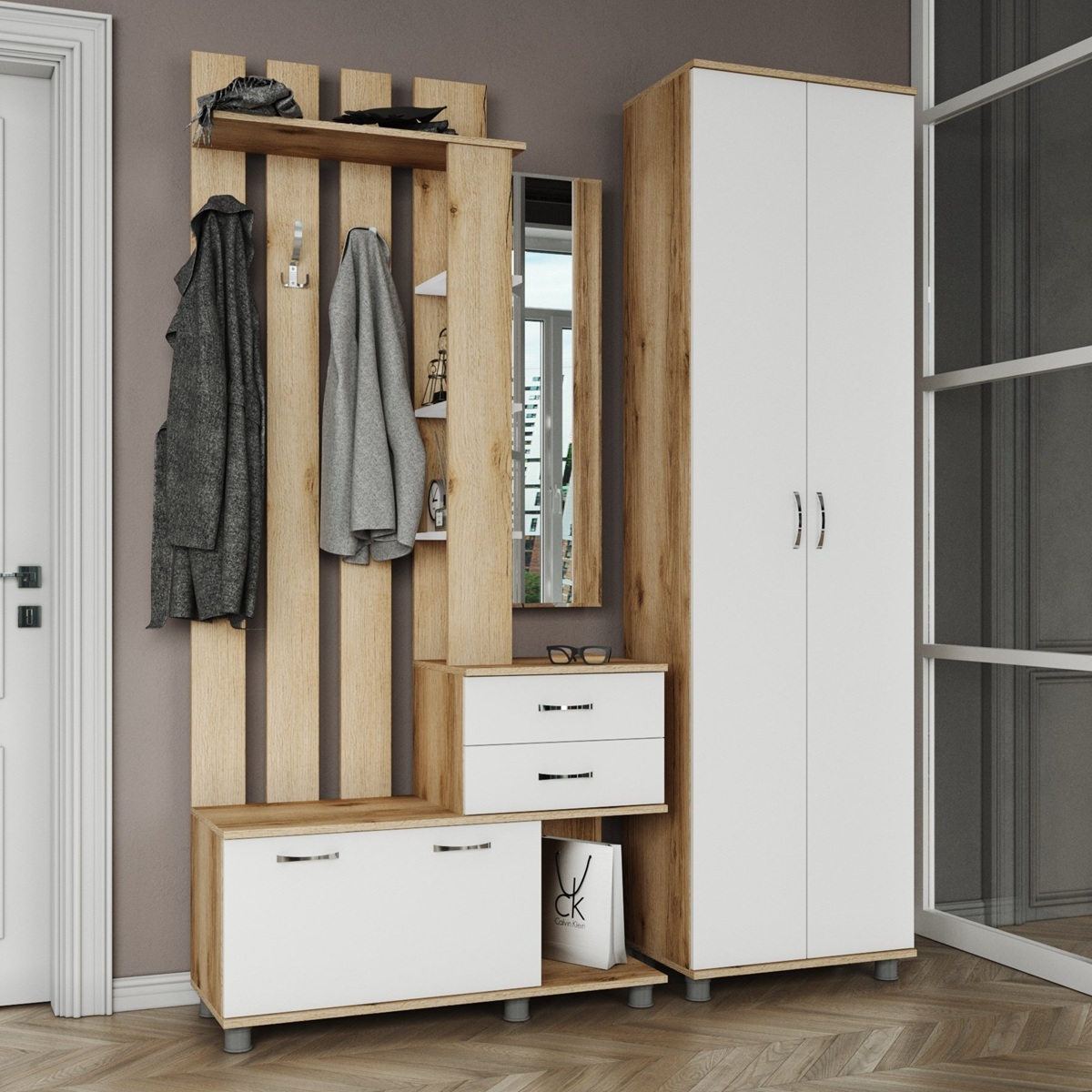 Шкаф платяной МИКС Арт