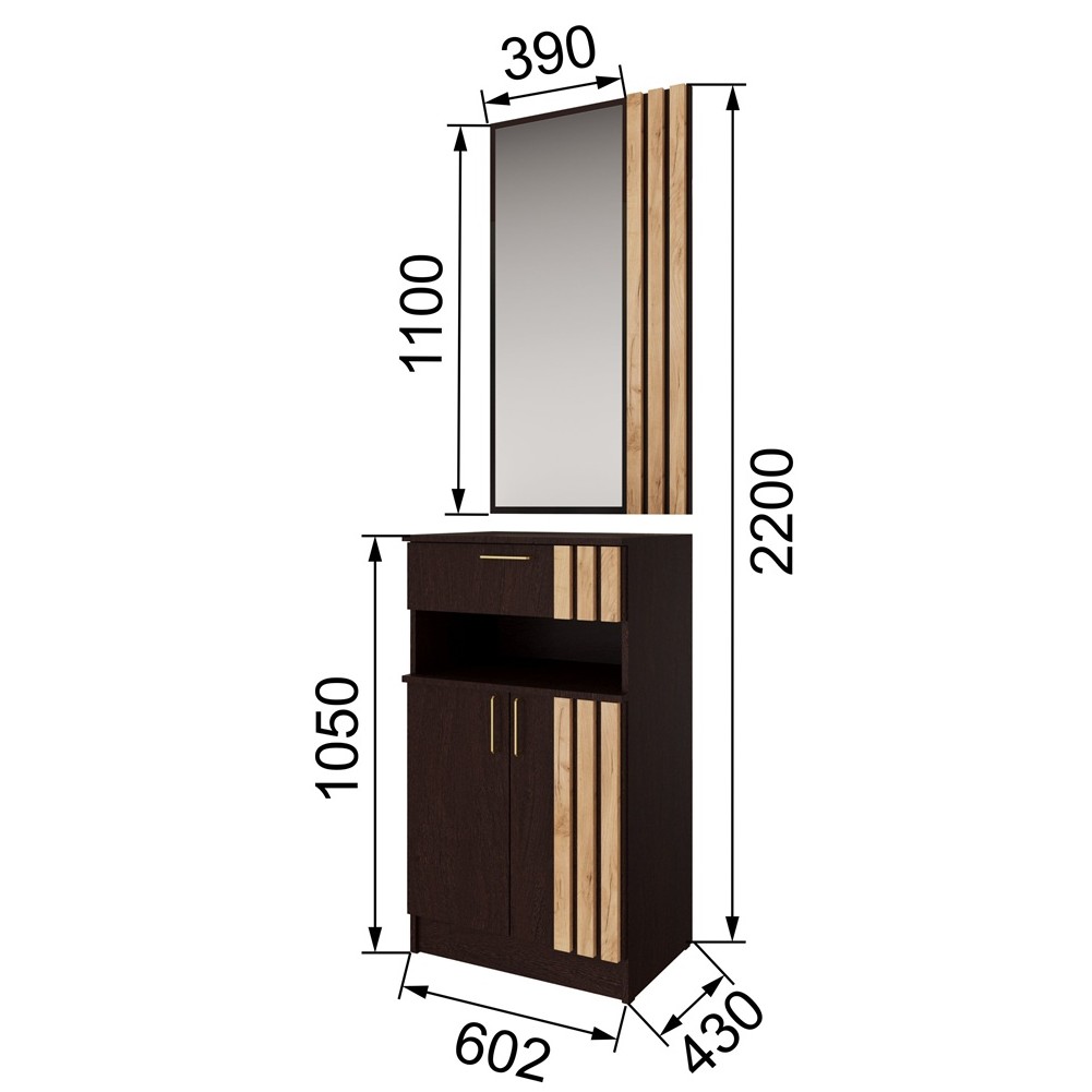 фото тумба с зеркалом кпт кано