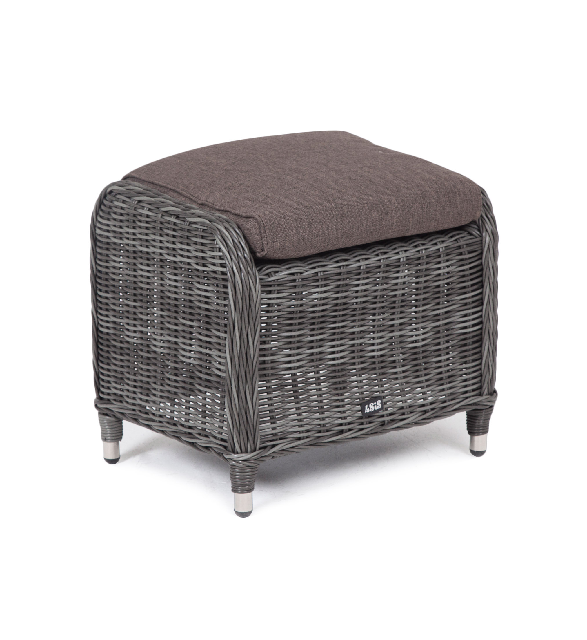 фото "толедо" пуф плетеный, цвет графит