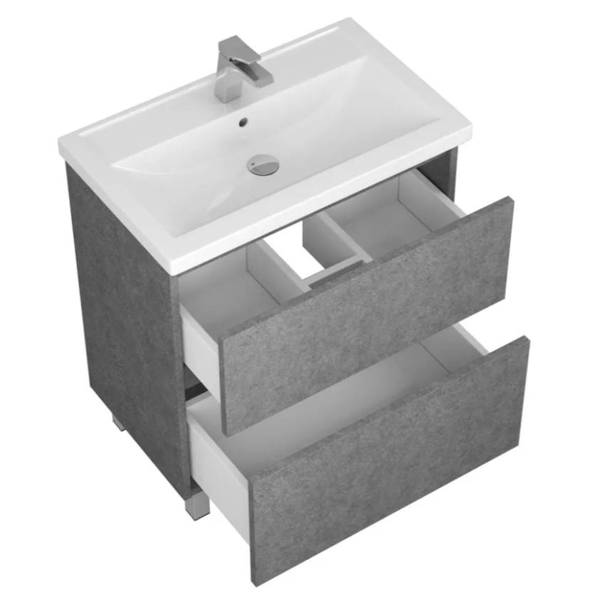 Тумба под умывальник с раковиной с 2 ящ. Моро 80 