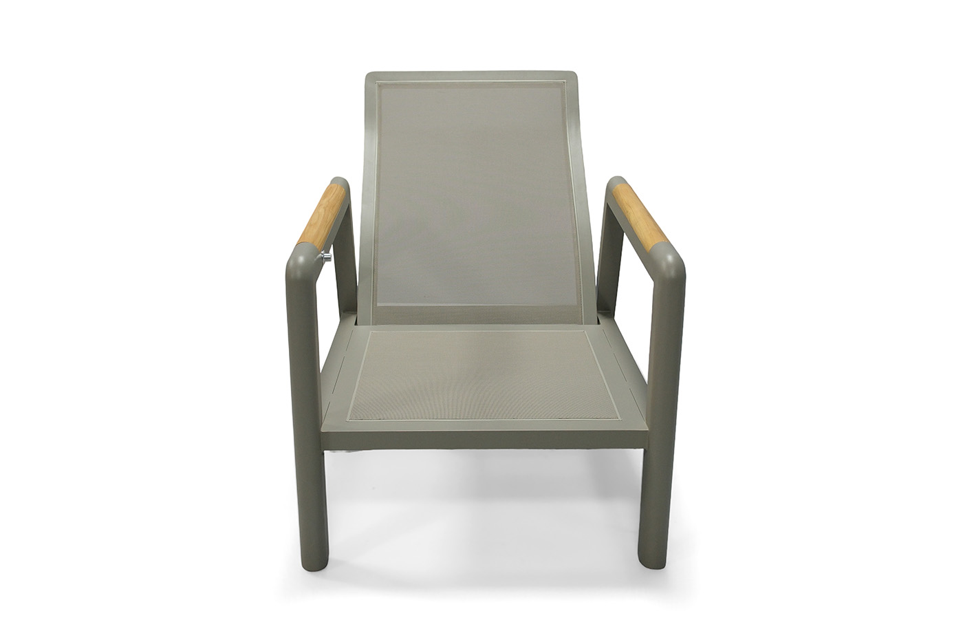 фото "бари" кресло, каркас алюминий, цвет светло-серый