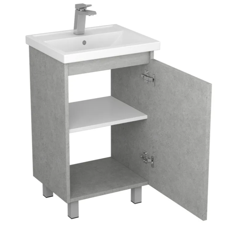 Тумба под умывальник с раковиной 1 дв. Моро 50