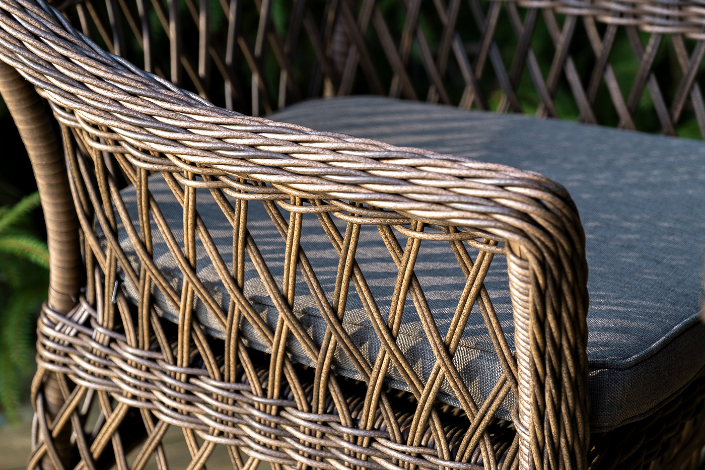 фото "сицилия" обеденная группа плетеная, цвет коричневый