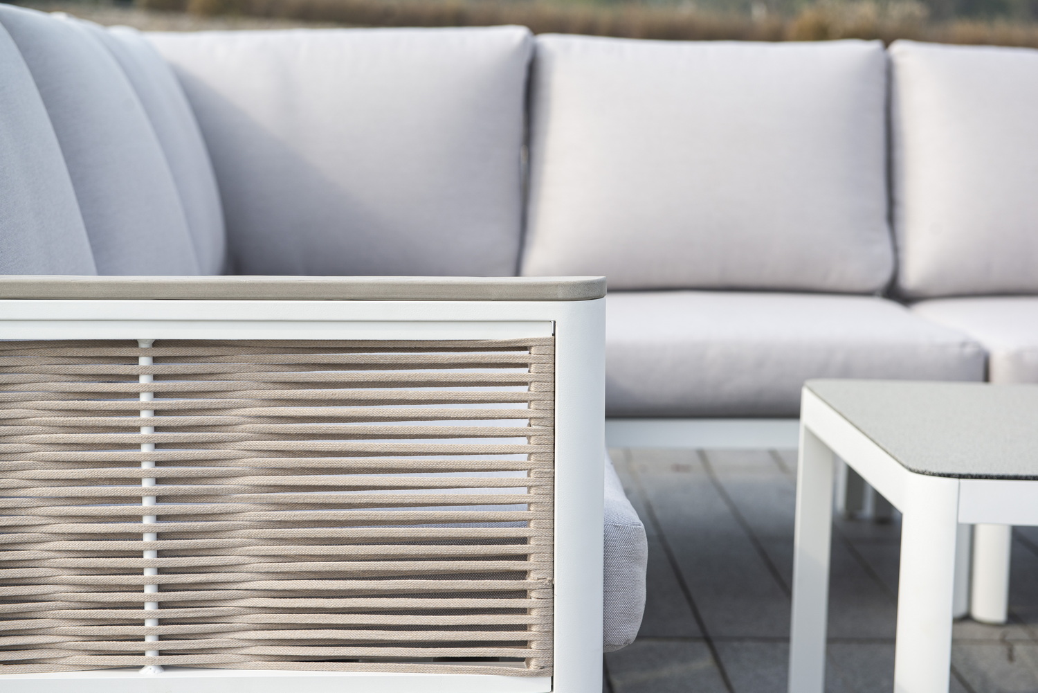 фото "париж" угловой модульный диван, каркас из алюминия