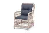 "Цесена" кресло плетеное из искусственного ротанга, цвет бежевый "Цесена" кресло плетеное из искусственного ротанга, цвет бежевый