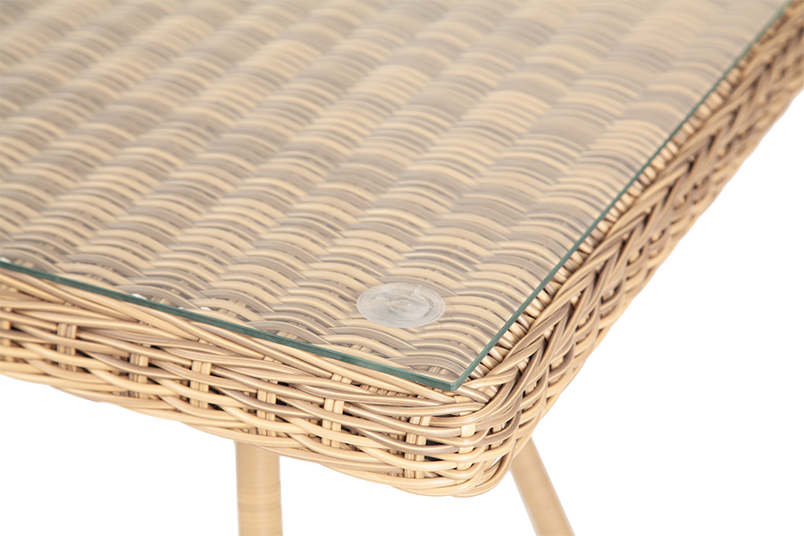 фото "айриш" стол плетеный из искусственного ротанга, цвет соломенный