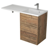 Тумба с 3-мя ящ. и раковиной под стиральную машину Nera 55, пихта