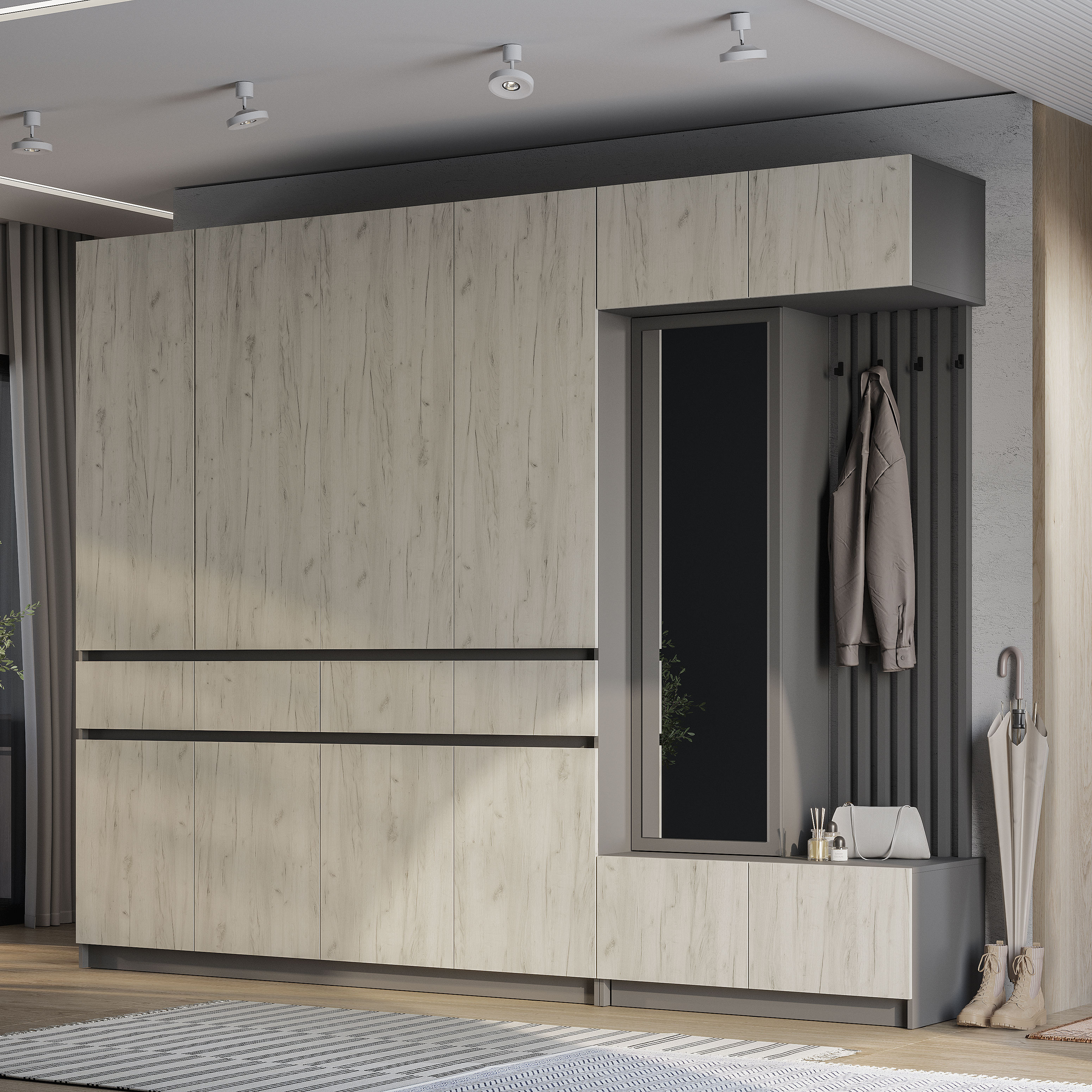 Шкаф 4-х ств. ШК-13 Багира  Шкаф 4-х ств. ШК-13 Багира