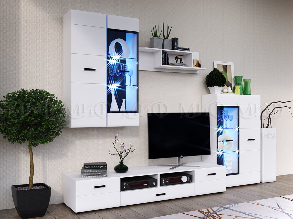 Тумба ТВ (2дв.+1 ящ.) Нэнси NEW