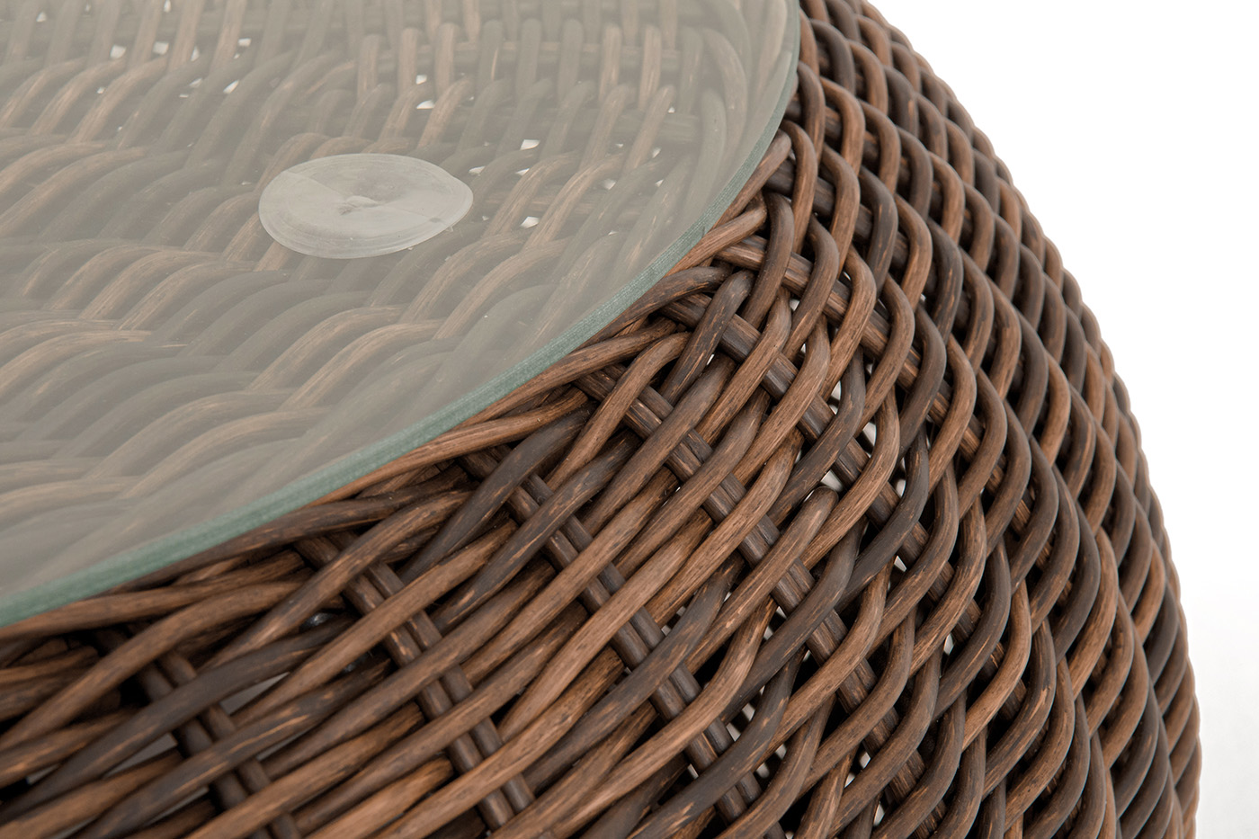 фото "барселона" журнальный столик из искусственного ротанга, цвет коричневый