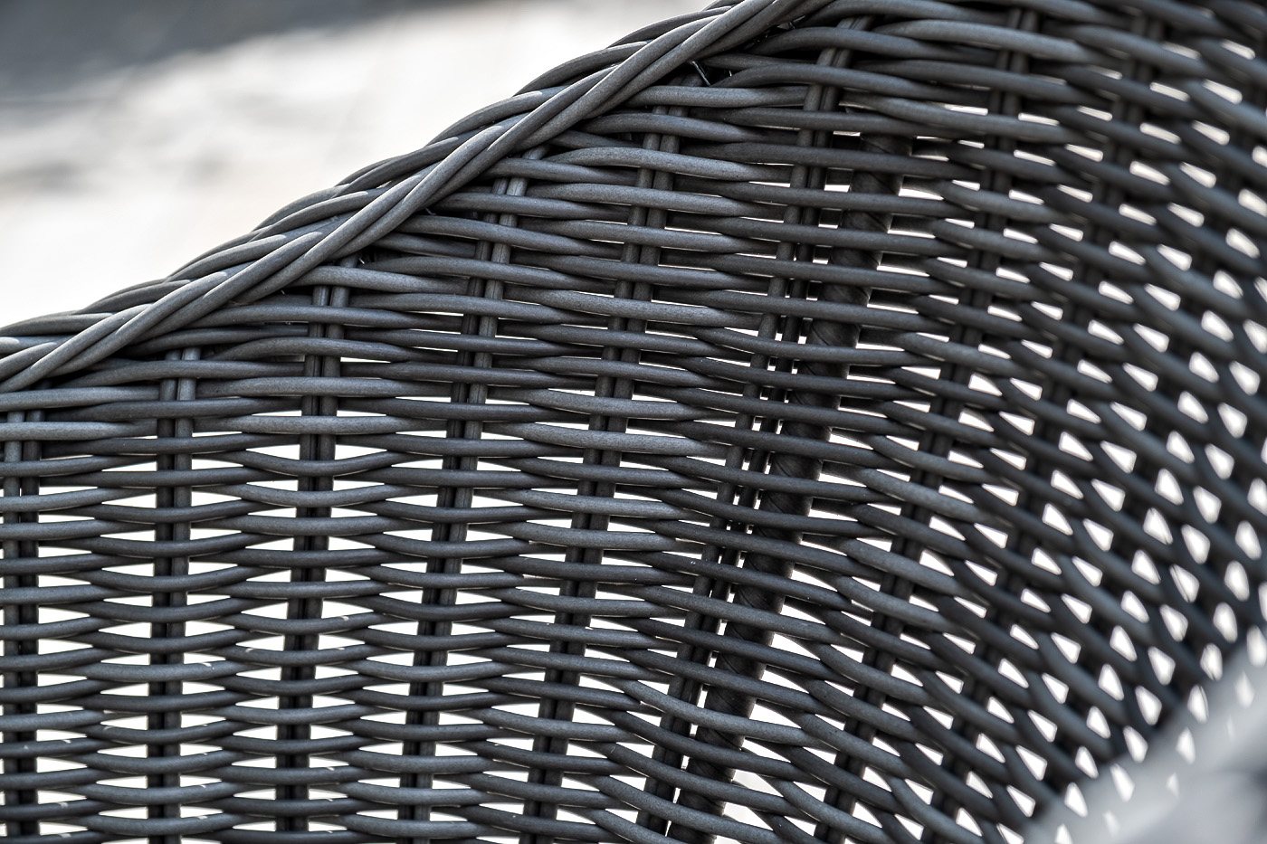 фото "фредо" обеденная группа плетеная, цвет графит