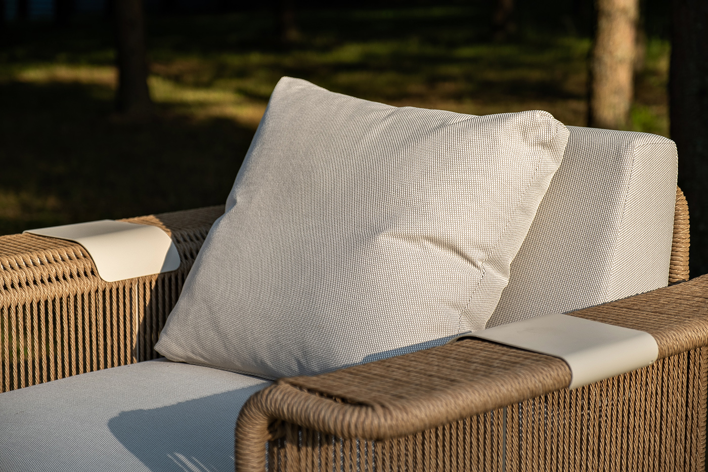 фото "мальдивы" лаунж-зона из искусственного ротанга, цвет соломенный (к)