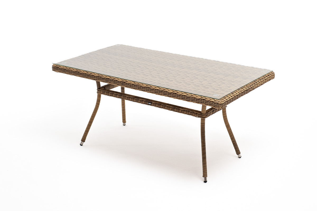 фото "латте" обеденная группа плетеная, цвет соломенный