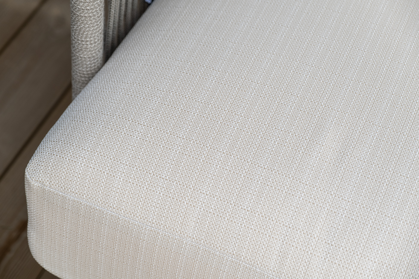 фото "альбано" лаунж-зона 5-местная плетеная из роупа (веревки), каркас алюминиевый светло-серый, роуп серый меланж