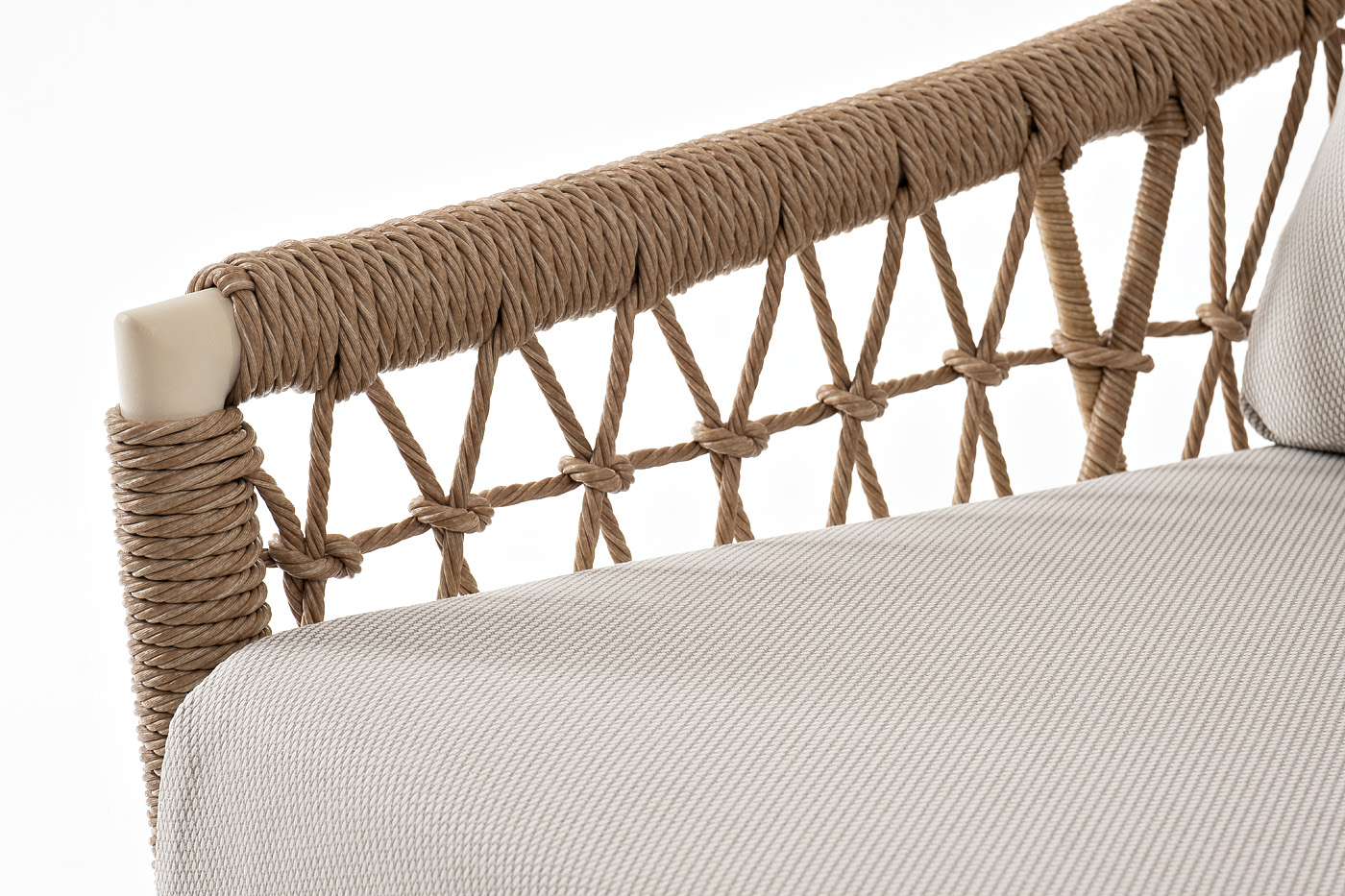 фото "венеция" лаунж-зона из искусственного ротанга, цвет соломенный (к)