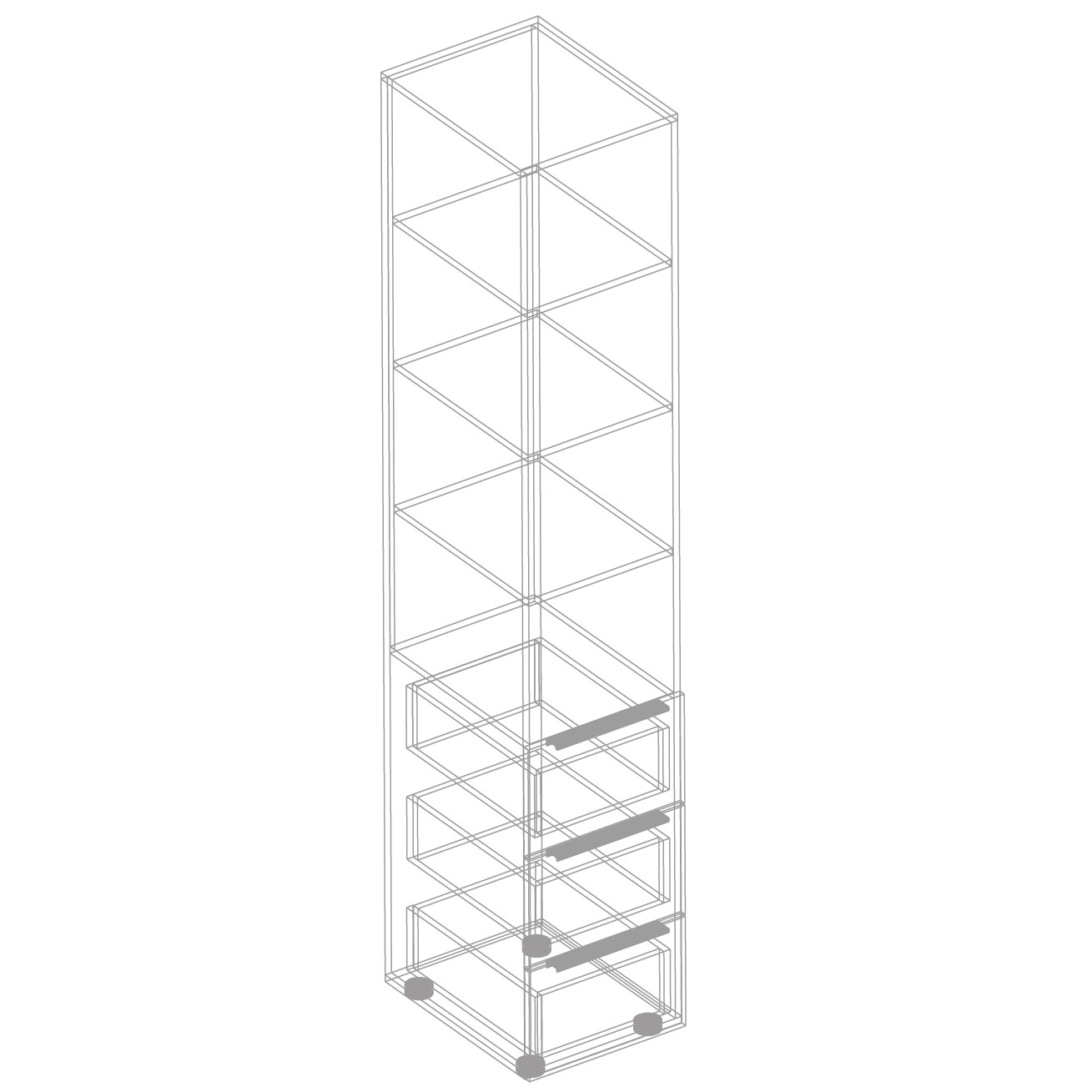 фото пенал с 3 ящиками вита