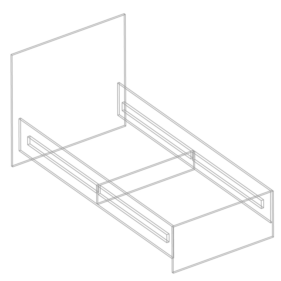 фото кровать односпальная 900 тефия
