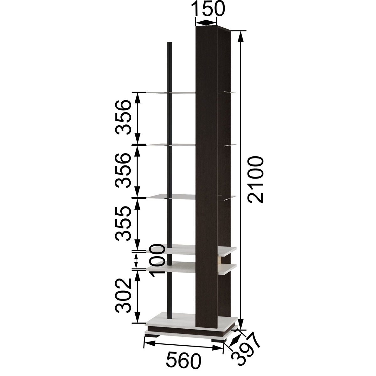 фото стеллаж мс-1 модена