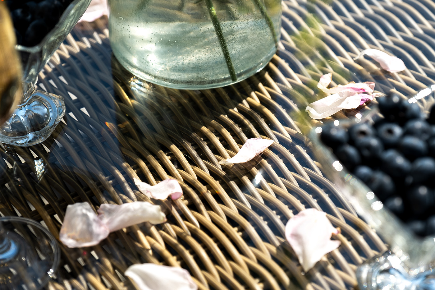 фото "цесена" обеденная группа плетеная из искусственного ротанга, цвет соломенный