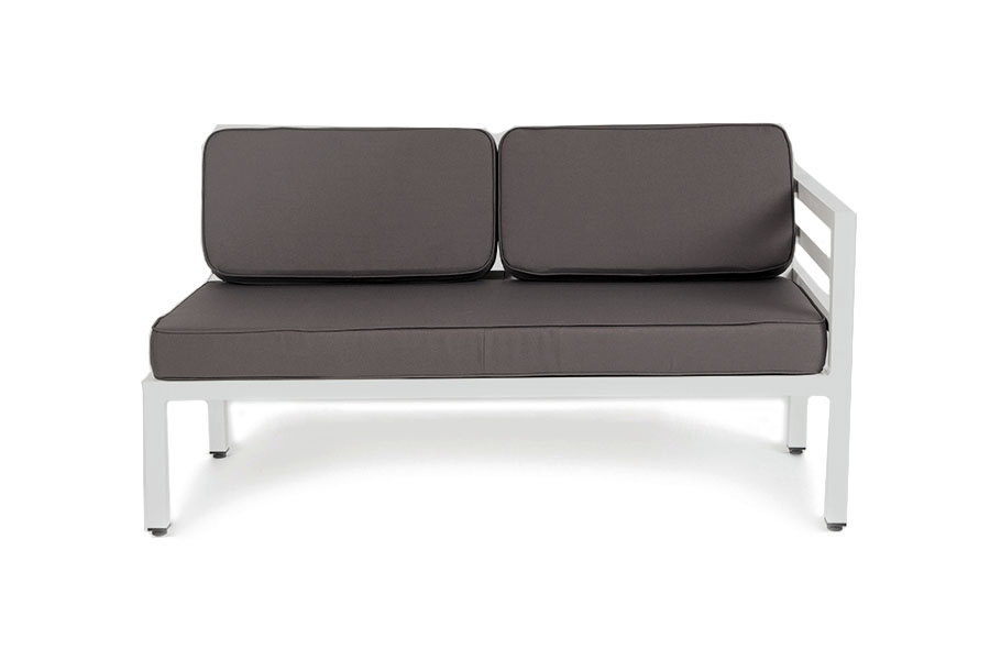 фото "глория" модуль диванный левый, каркас из алюминия