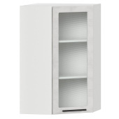 Шкаф верхний угловой со стеклом ШВУС h-920 Нувель