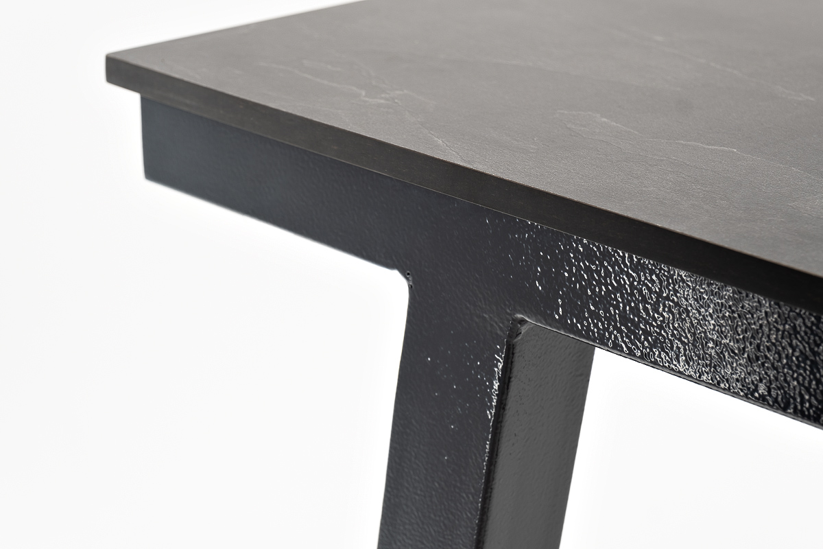 "Рио" стол барный из HPL 140х70см, H110, цвет столешницы "серый гранит" фото "рио" стол барный из hpl 140х70см, h110, цвет столешницы "серый гранит"