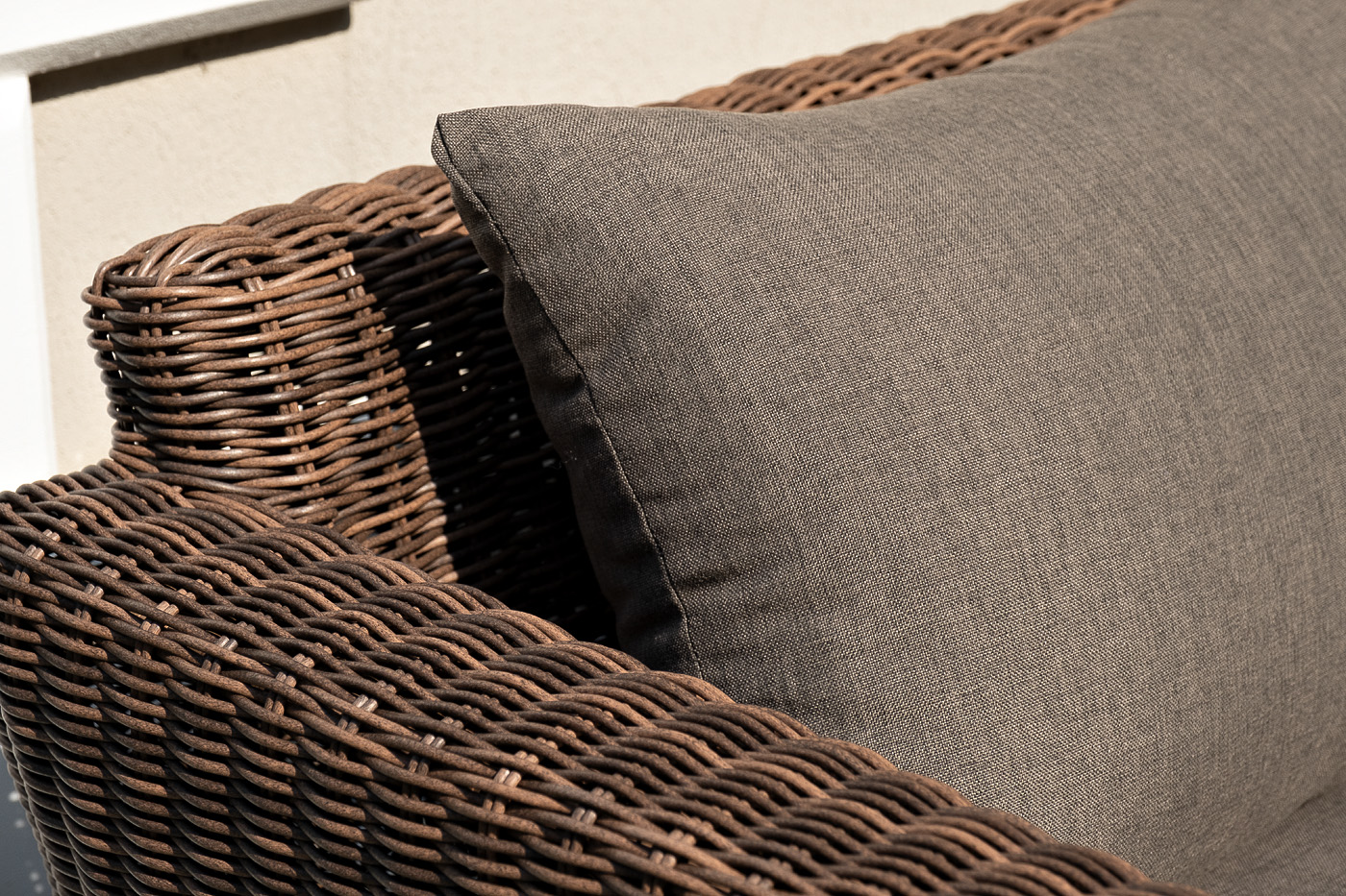 фото "капучино" лаунж-зона из искусственного ротанга, цвет коричневый