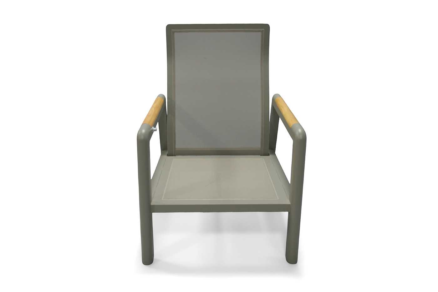 фото "бари" кресло, каркас алюминий, цвет светло-серый