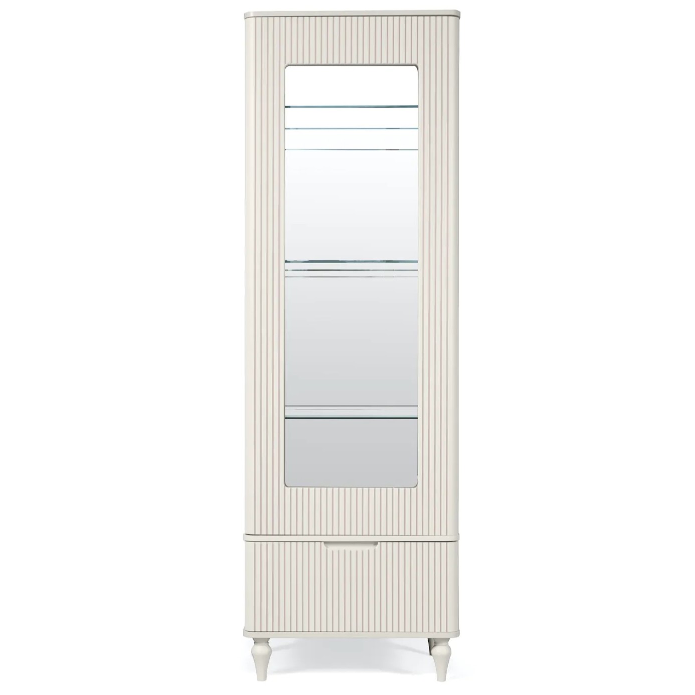 фото шкаф с витриной 1 дв. модена