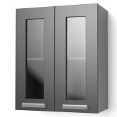 Шкаф верхний 2-х дв. со стеклом ВС Луксор