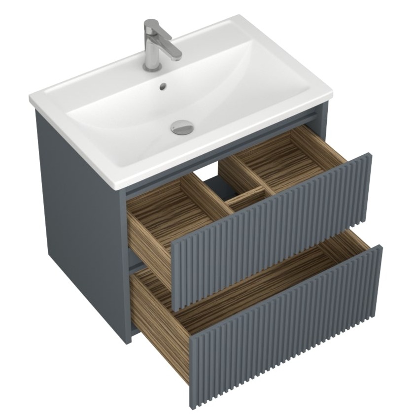 Тумба с 2-мя ящ. и раковиной под умывальник ALTERNO 70 