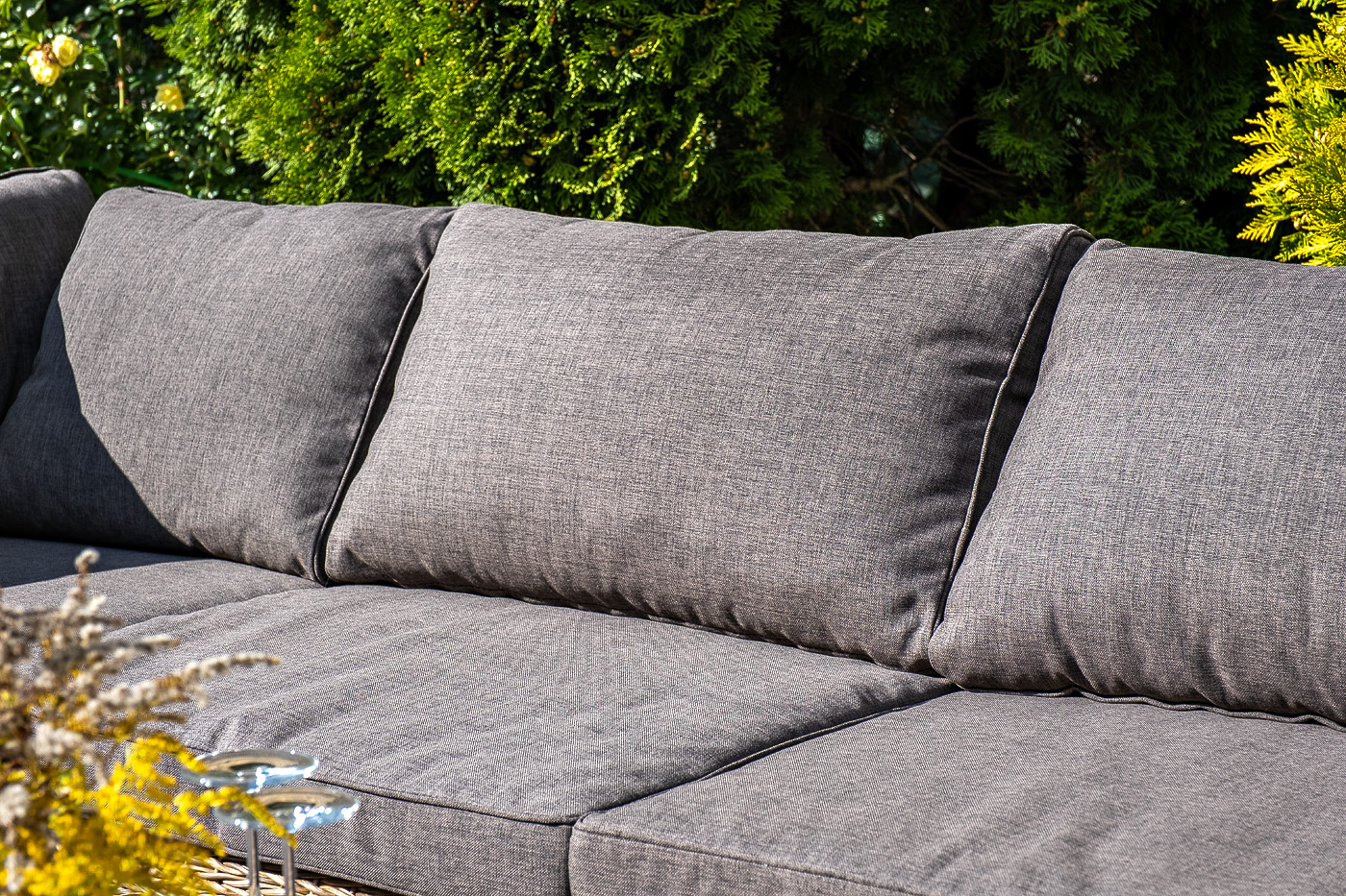 фото "лунго" модуль диванный прямой с подушками, цвет соломенный (гиацинт)