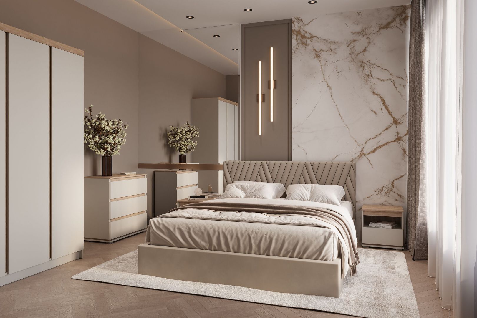 Кровать двуспальная Нельсон (Дельта) 