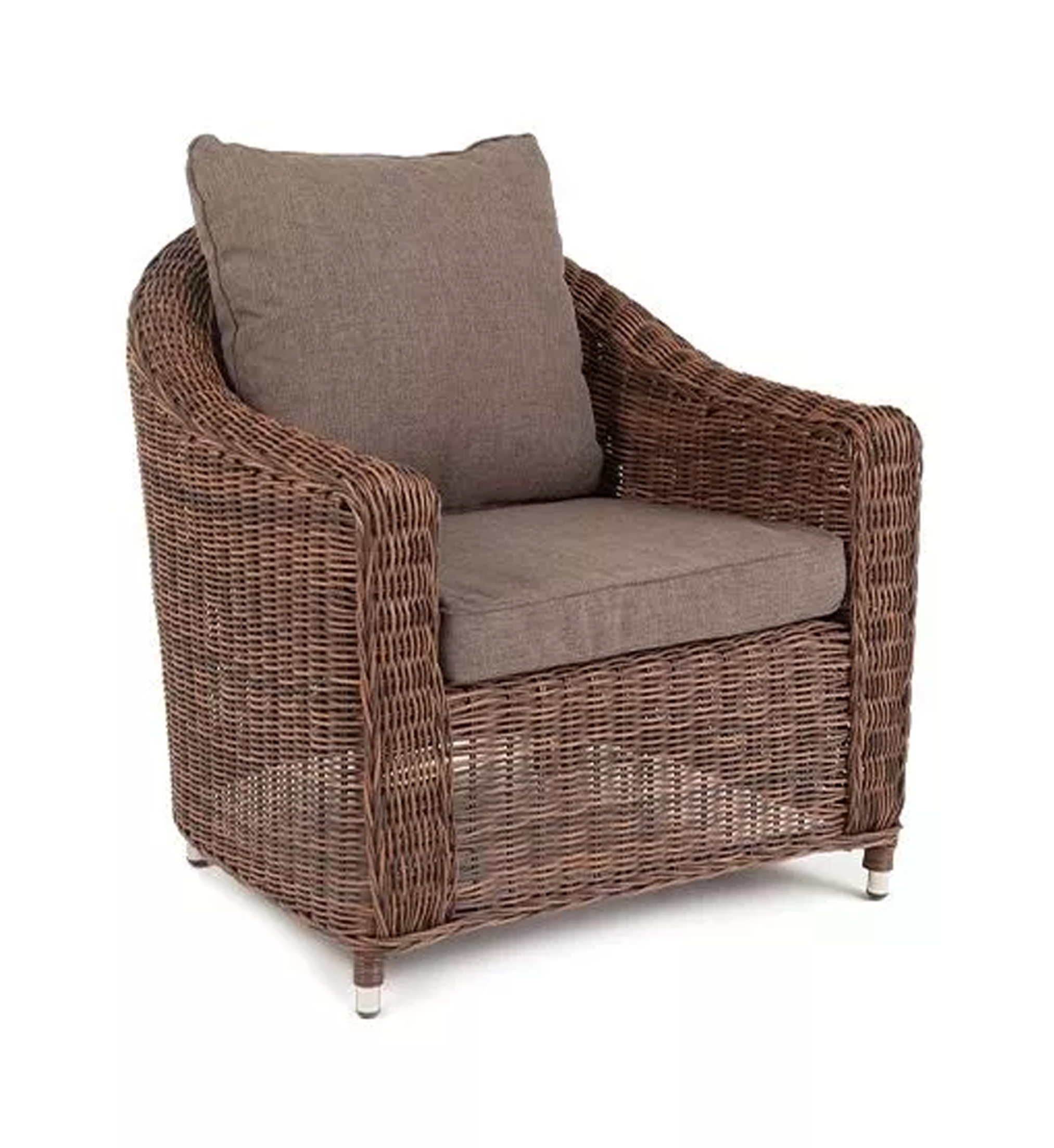 фото "кон панна" кресло из искусственного ротанга, цвет коричневый