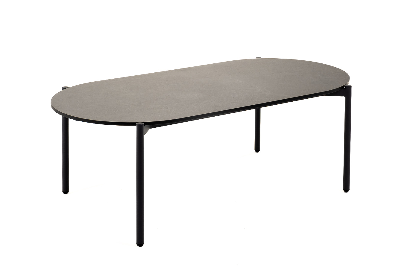 фото "диего" журнальный стол из hpl 120х60 h40, каркас темно-серый (ral7024), цвет "серый гранит"