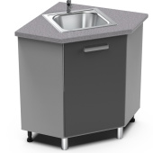 Стол угловой скос под мойку 850х850 УМ Танго