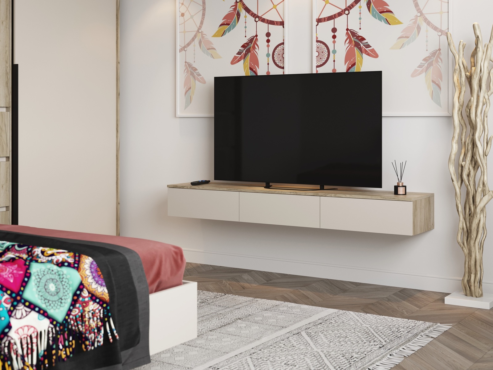 фото тумба под тв тм-003 бохо