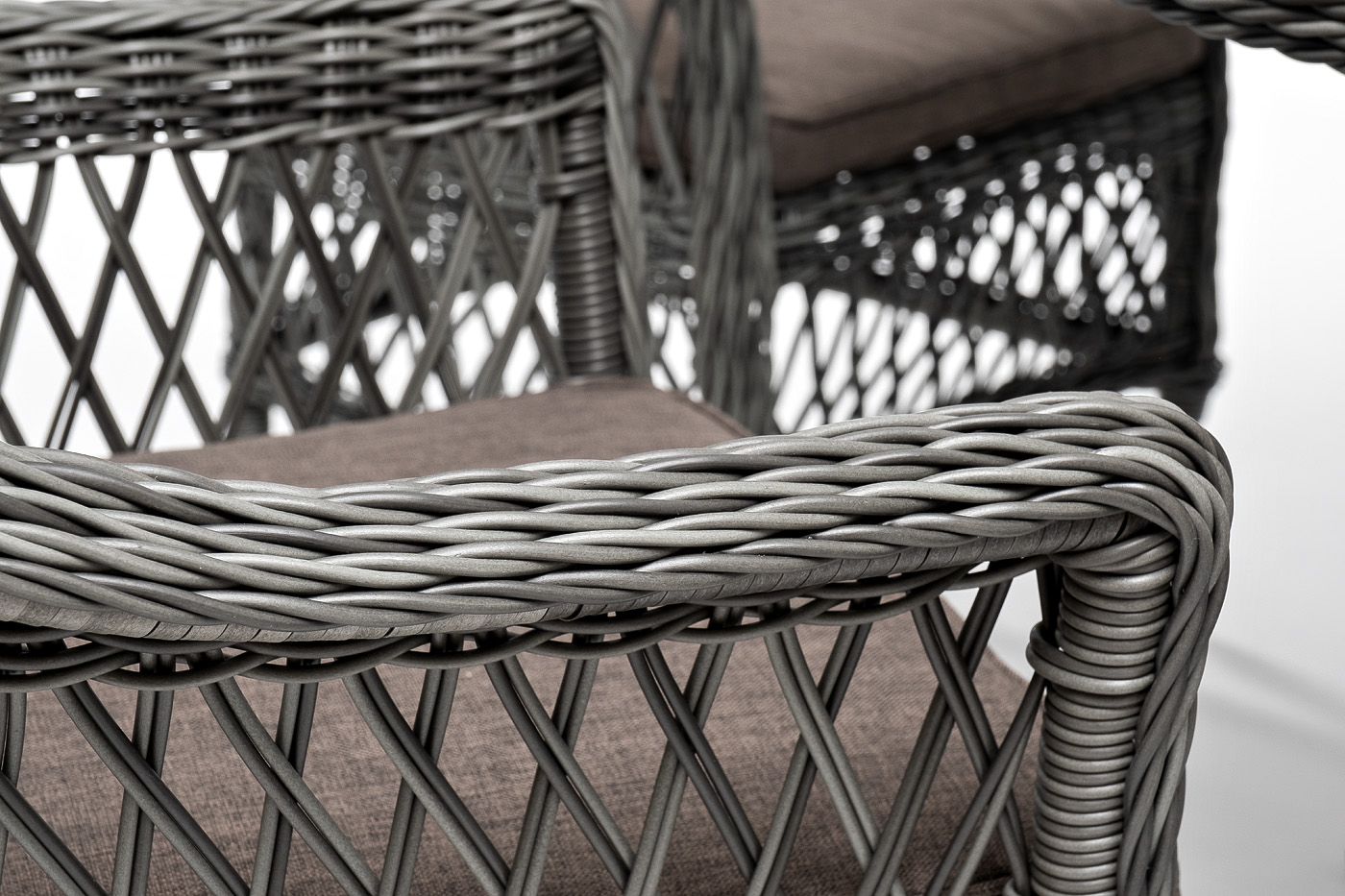 фото "эспрессо–150 s" обеденная группа плетеная, цвет графит