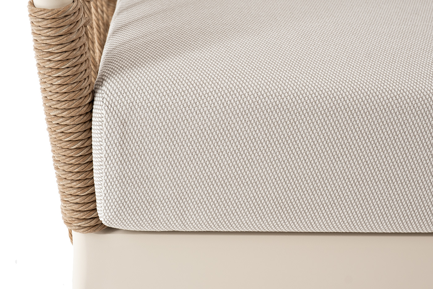 фото "венеция" лаунж-зона из искусственного ротанга, цвет соломенный