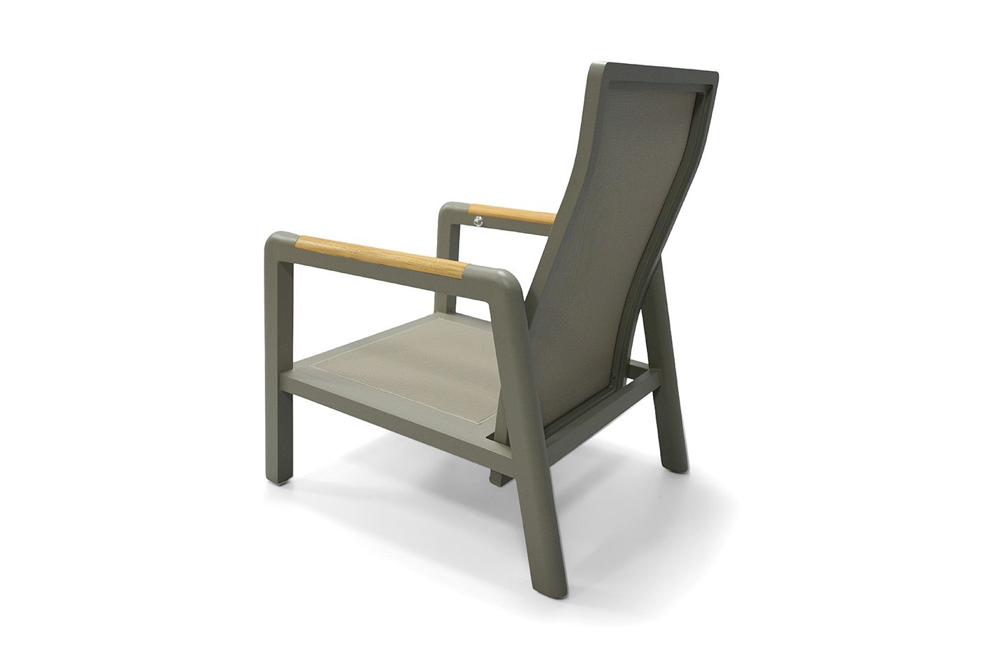 фото "бари" кресло, каркас алюминий, цвет светло-серый