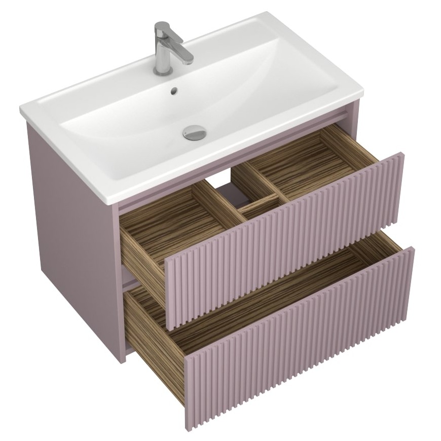 Тумба с 2-мя ящ. и раковиной под умывальник ALTERNO 80 