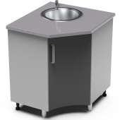 Стол угловой под мойку 850 радиусный УМР Бомбей