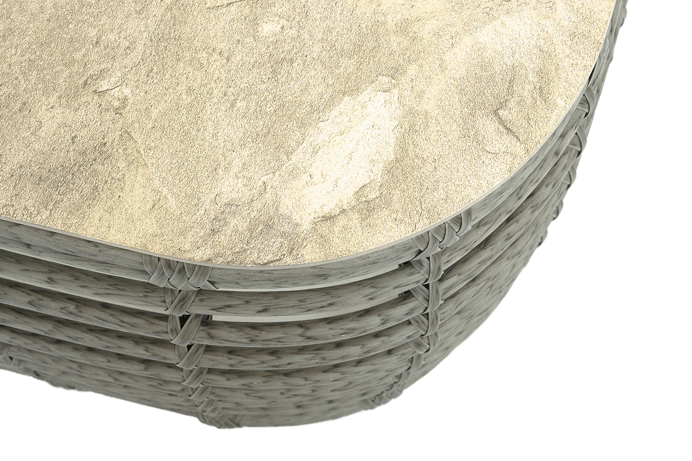 фото "ницца" лаунж-зона из искусственного ротанга, цвет бронзовый