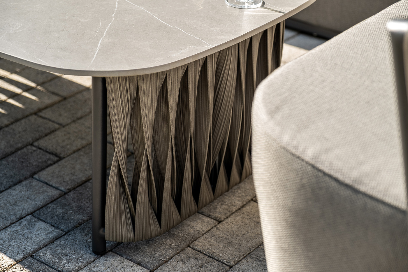 фото "флоренция" лаунж-зона из искусственного ротанга, цвет графит (к)