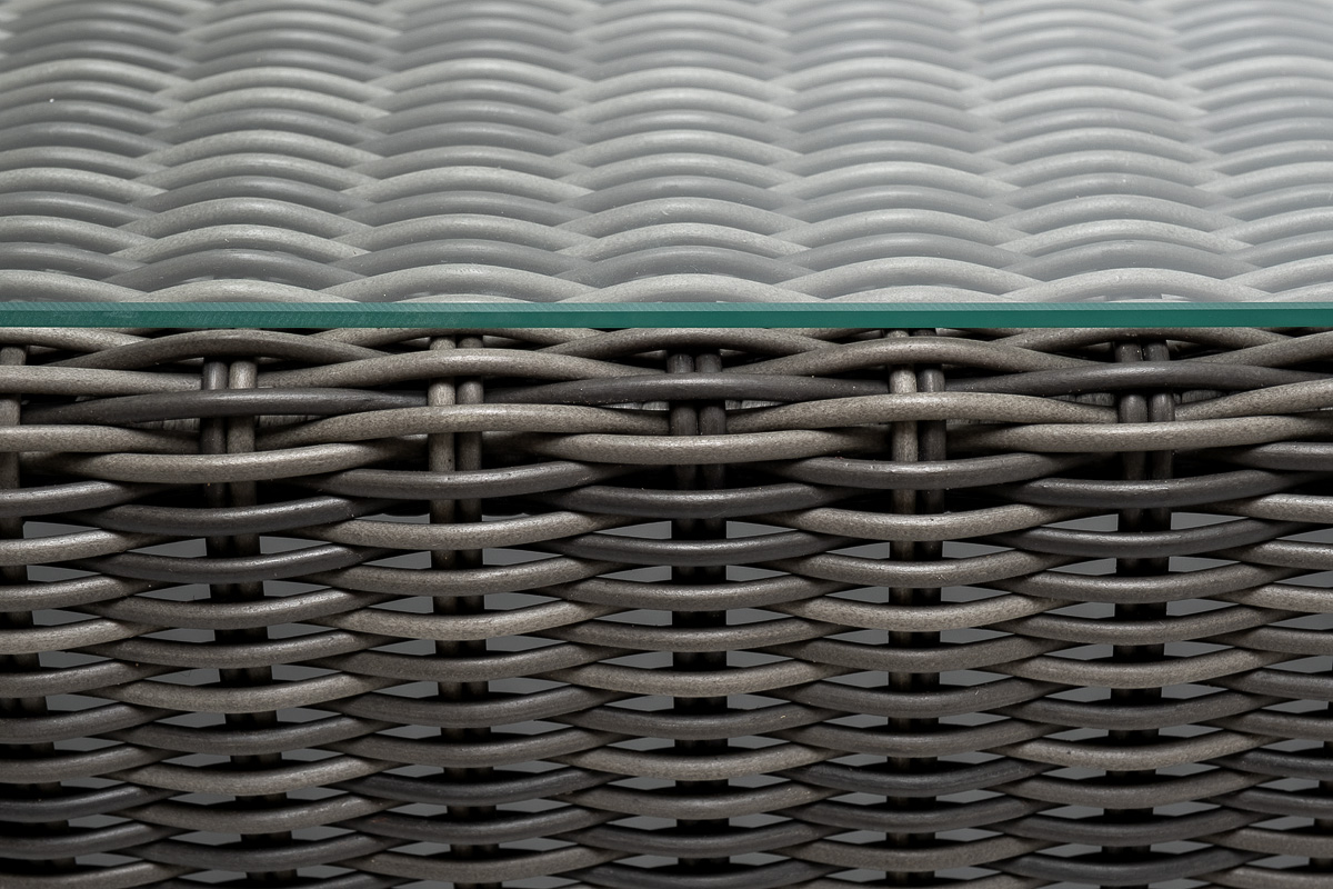 фото "боно" лаунж-зона из искусственного ротанга, цвет графит