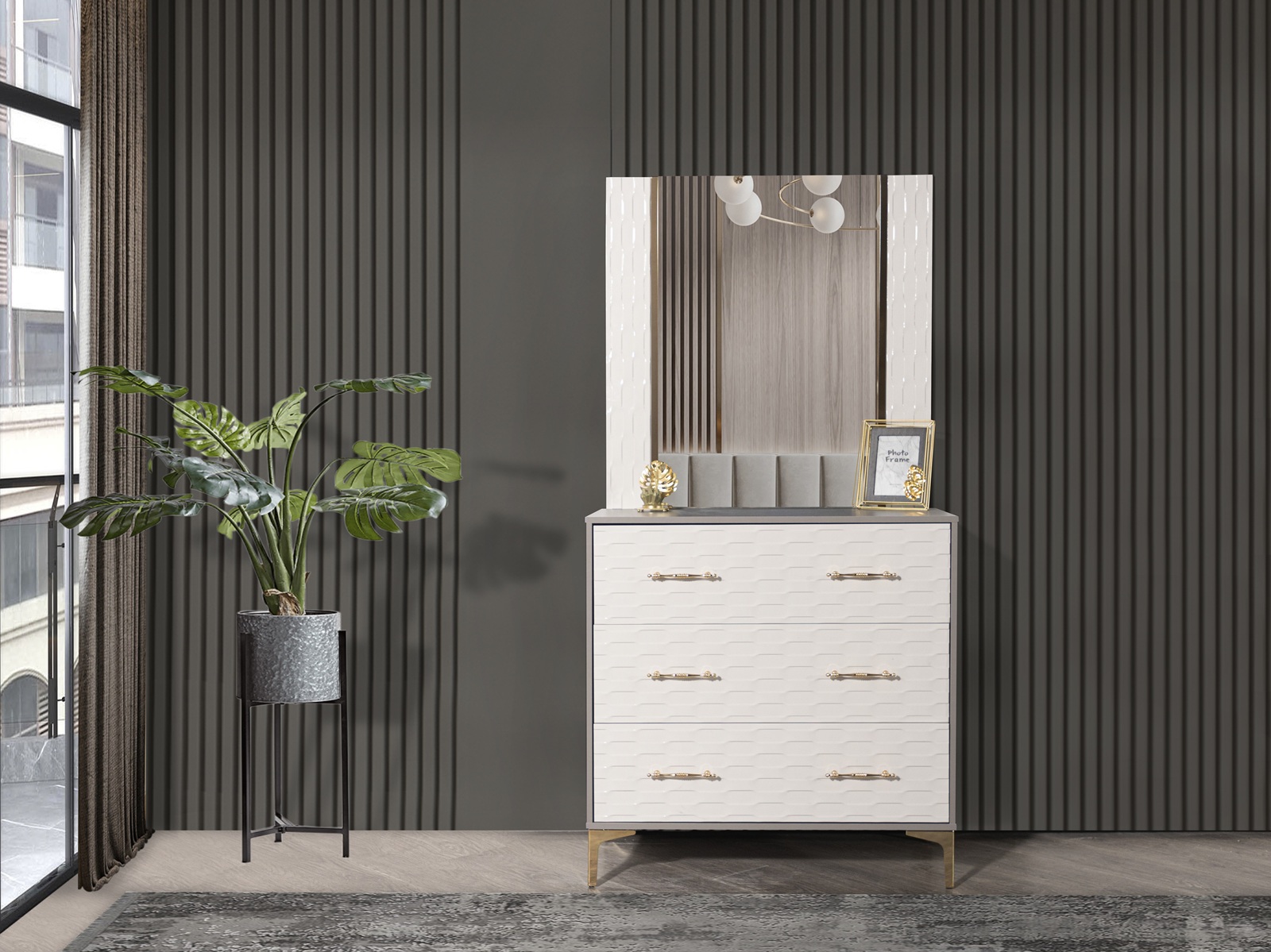 фото комод с зеркалом грация (fortuna home)