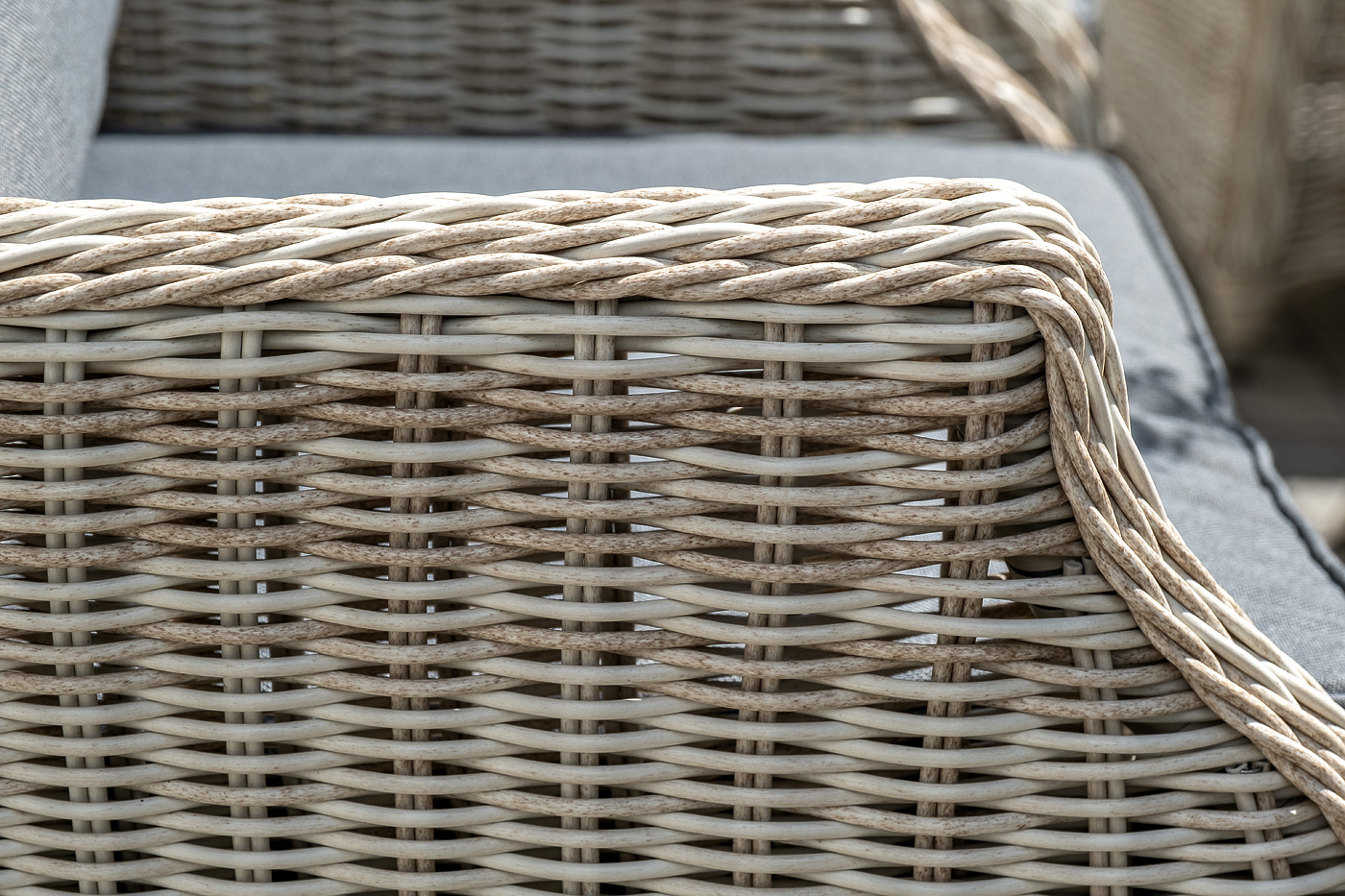 фото "неаполь" обеденная группа плетеная из искусственного ротанга, цвет соломенный